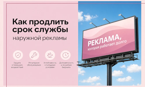 Как продлить срок службы наружной рекламы в Вятских Поляне