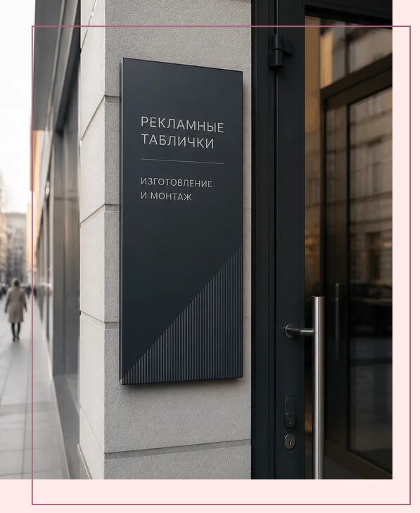 Рекламные таблички в Вятских Поляне по цене от 4568 р. | Аванза-Втс