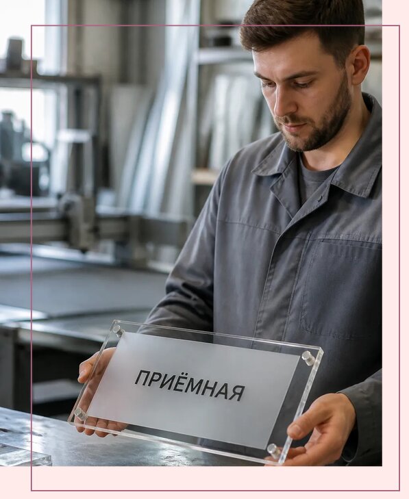 Таблички из оргстекла на заказ в Вятских Поляне от 3959 р. | Аванза-Втс