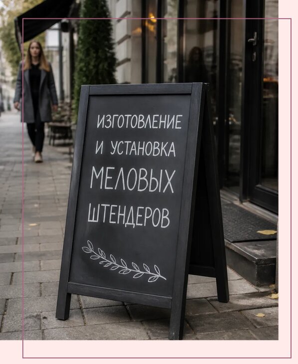 Меловые штендеры в Вятских Поляне по цене от 6598 р. | Аванза-Втс